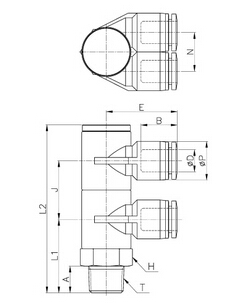 PC,Pneumatic Fittings with NPT AND BSPT thread, Air Fittings, one touch tube fittings, Pneumatic Fitting, Nickel Plated Brass Push in Fittings